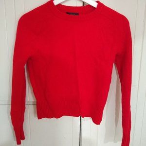 Red J. Crew sweater XS